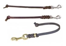 Kurzführer aus Fettleder, geflochten