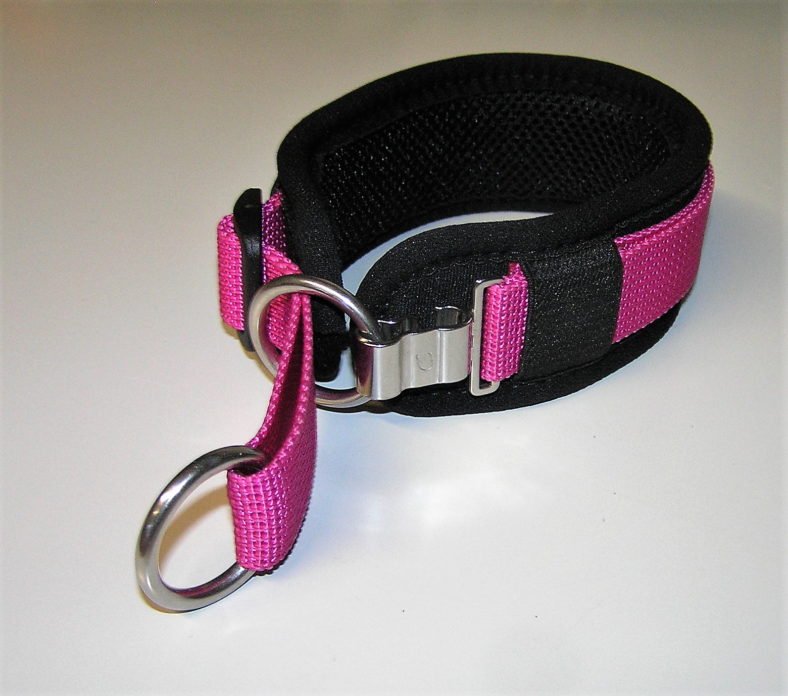CS- Zugstopp-Halsband, gepolstert / gepolstertes Hundehalsband mit  variablem Zug-Stopp