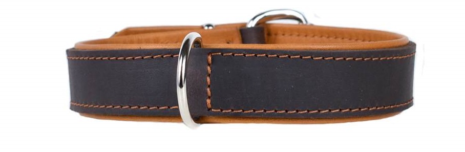 Lederhalsband / Hundehalsband aus Leder / Zugstopp ...