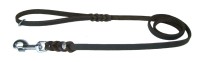Vorschau: Fettlederleine / Hundeleine aus Leder, geflochten, mit Ring in der Handschlaufe Vorschau: Fettlederleine / Hundeleine aus Leder, geflochten, mit Ring in der Handschlaufe