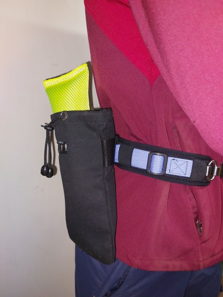 Anwendungsbeispiel : CS-Hüftgurt mit Leckerlietasche / Dummytasche / Handytasche