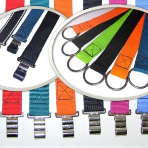 CS Gurte- Ersatzgurte Rohlinge mit CS Haken gummiert oder Koppelring aus Edelstahl