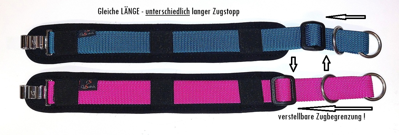 CS Zugstopp Halsband Zugbegrenzug verstellbar