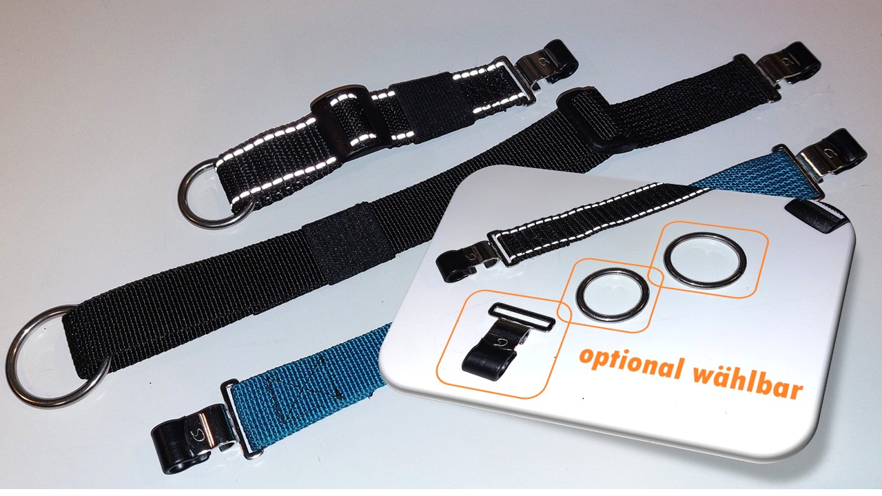 ClipSwitch Gurte Einzelgurte Ersatzgurte Erweiterung CS Gurtsysteme mit gummierten Karabinerhaken