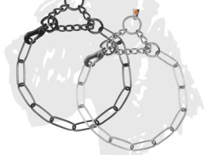 Sprenger Halsband Kettenhalsband langgliedrig mit Zugkette und Karabinerhaken 3mm