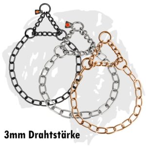 Sprenger Hundekette Typ MEDIUM mit Zugkette 3mm