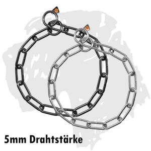Sprenger Ketten Kettenhalsband langgliedrig Edelstahl 5mm