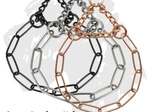 Sprenger-Kettenhalsband langgliedrig mit Zugkette 3mm