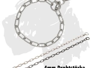 Sprenger Ketten Kettenhalsband medium Edelstahl schwarz matt 4mm