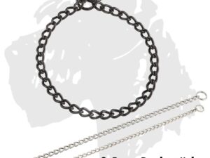 Sprenger Ketten Kettenhalsband rundgliedrig Edelstahl schwarz matt 2.5mm
