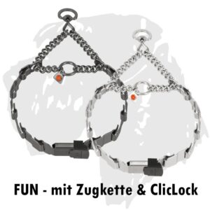Sprenger NeckTech FUN Halsband mit Zugkette und Sprenger ClicLock Klickverschluss