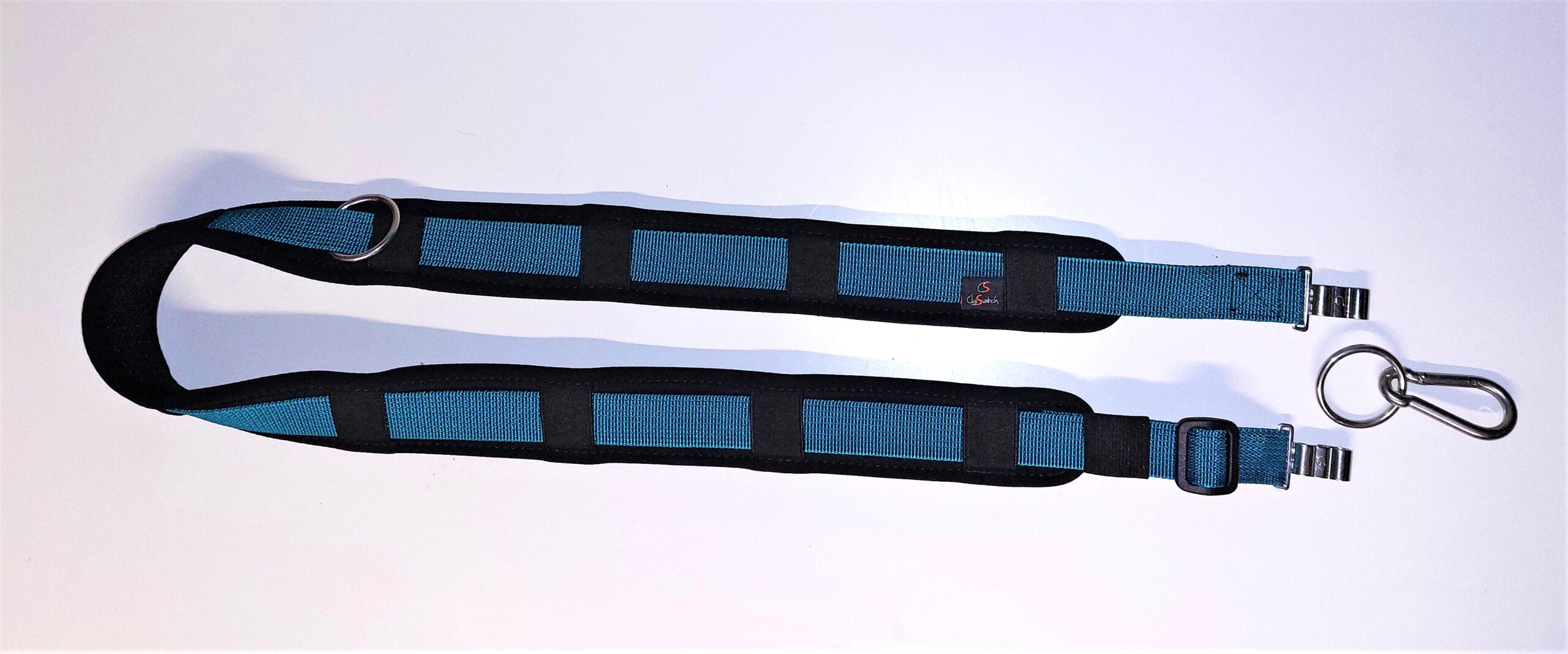 ClipSwitch Umhängegurt für Hundeleinen /Schultergurt mit Ring / Umhängeleine