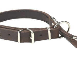 Halsband mit Zugstopp fettleder verstellbar