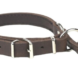 Halsband mit Zugstopp fettleder verstellbar