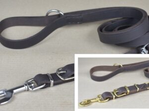 Hundeleine aus Leder 4 fach verstellbar