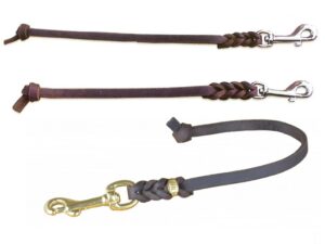 Kurzführer aus Fettleder, geflochten