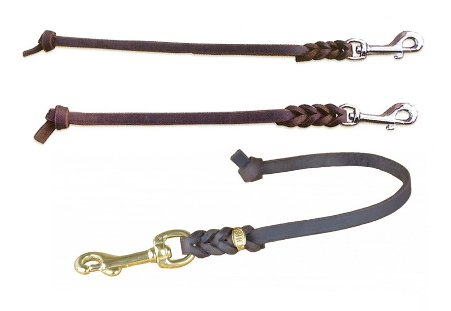 Kurzführer aus Fettleder, geflochten