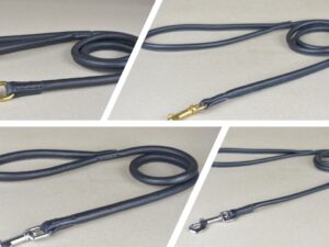 Rundlederleine mit Handschlaufe Nappaleder rundgenaeht