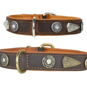 Schmuckhalsband mit Steinen und Nieten