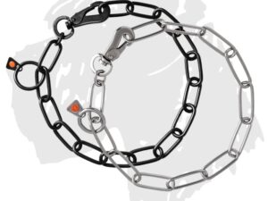 Sprenger Hundeketten Kettenhalsband langgliedrig mit Karabinerhaken Edelstahl 4mm