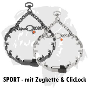Sprenger NeckTech SPORT Ausbildungshalsband mit Zugkette und Sprenger ClicLock Klickverschluss