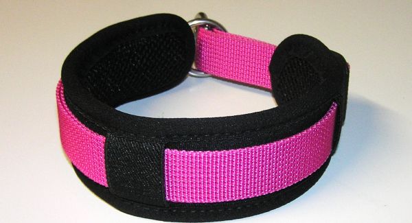 ClipSwitch Zugstopp Halsband gepolstert pink