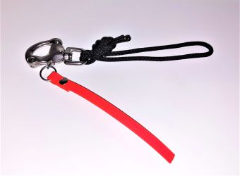 Panikhaken / Panic Snap - mit Notseil aus Biothane & Aufnahmeschlaufe aus Reepschnur