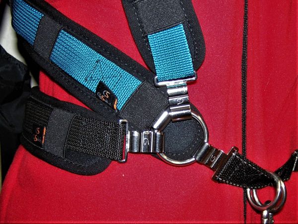 Gurte in einem Punkt mit Koppelring und CS Haken verbinden