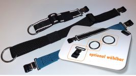 ClipSwitch Gurte Einzelgurte Ersatzgurte Erweiterung CS Gurtsysteme mit gummierten Karabinerhaken