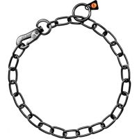 Sprenger Kette mit Karabiner typ medium Edelstahl schwarz 3mm