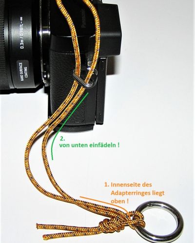 CS Adapterschlaufe an Kamera einfädeln 2