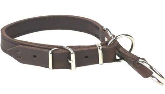 Halsband mit Zugstopp fettleder verstellbar