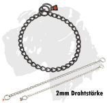 Sprenger-Ketten -Hundehalskette - mir kurzen, runden Kettengliedern, Edelstahl 2mm