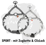 Sprenger NeckTech SPORT Ausbildungshalsband mit Zugkette und Sprenger ClicLock Klickverschluss